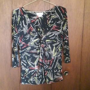 Chaus top women's large. Poly 3/4 sleeve v neck